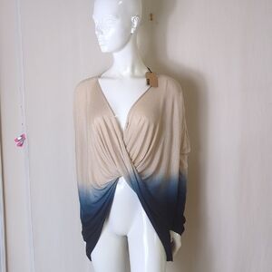 Oversized Ombre Drape Top M/L